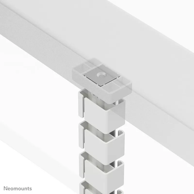Organizer kabli na kręgosłup Neomounts ADS06-132WH montowany magnetycznie biały modułowy system zarządzania kablami