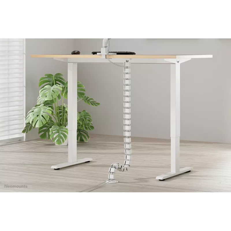 Organizer kabli na kręgosłup Neomounts ADS06-132WH montowany magnetycznie biały modułowy system zarządzania kablami
