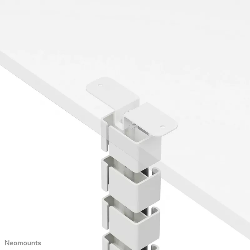 Osłona kabli Neomounts ADS06-133WH magnetyczna biała, przykręcana do ram biurek z regulacją wysokości