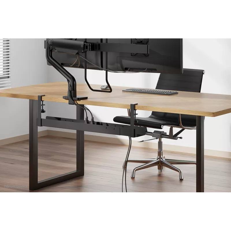 Koryto kablowe Neomounts ADS07-120BL uniwersalne mocowane na zacisk, szerokość 120 mm, czarne