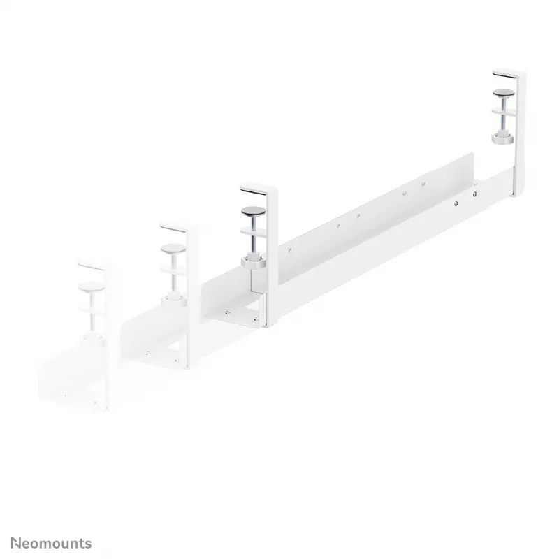 Korytko kablowe Neomounts ADS07-120WH z zaciskiem, uniwersalne, białe