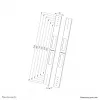 Zestaw przedłużający Neomounts AWL-250BL18 VESA 400x600 800x800