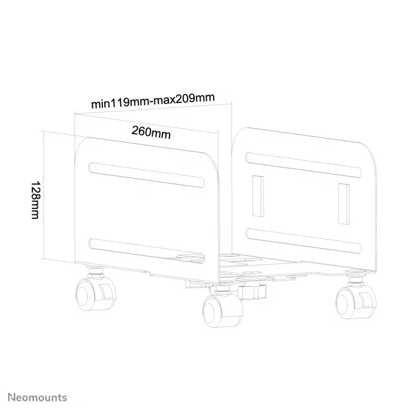 Neomounts CPU-M100Czarny uchwyt CPU - maks. 10 kg - uniwersalny