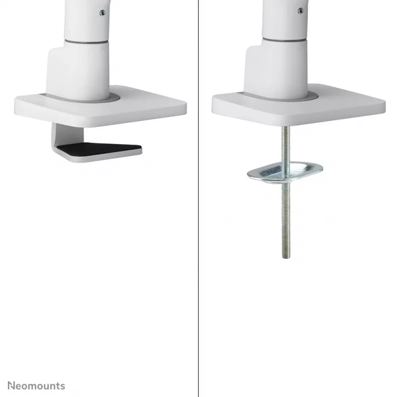 Neomounts DS70S-950WH1 Ramię do monitora 17-49 cali - sprężyna gazowa - Topfix - ogranicznik 180°