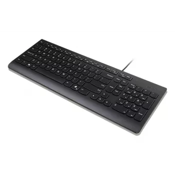 Lenovo 4Y41R64672 Klawiatura Dom/Biuro USB US English Czarna Pełnowymiarowa Przewodowa 105 klawiszy