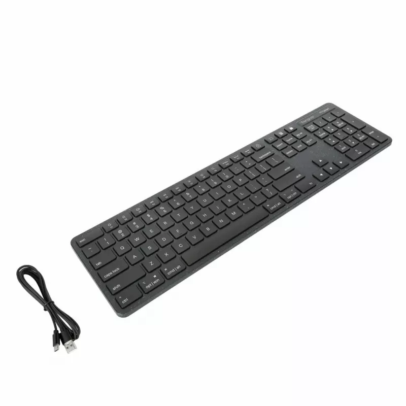 Targus AKB874NO Klawiatura uniwersalna USB QWERTY nordycka czarna pełnowymiarowa 104 klawiszy