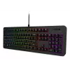 Przewodowa klawiatura gamingowa Lenovo K310 — pełnowymiarowa 100%, USB, US English, podświetlenie RGB, czarna, kabel 1,8 m