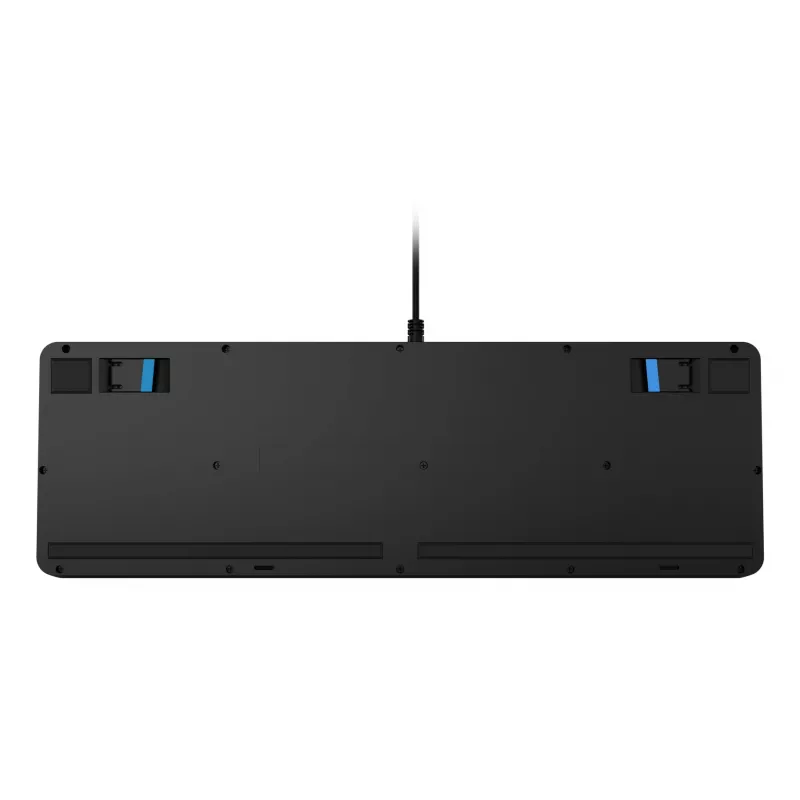 Przewodowa klawiatura gamingowa Lenovo K310 — pełnowymiarowa 100%, USB, US English, podświetlenie RGB, czarna, kabel 1,8 m