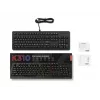 Przewodowa klawiatura gamingowa Lenovo K310 — pełnowymiarowa 100%, USB, US English, podświetlenie RGB, czarna, kabel 1,8 m