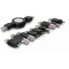 Zestaw adapterów USB DeLOCK 18612 czarny 10 części