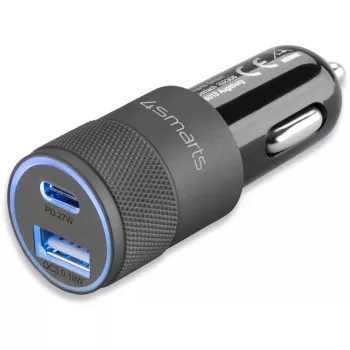 Ładowarka do urządzeń mobilnych 4smarts 464448 Uniwersalna Czarna Gniazdo zapalniczki samochodowej Auto
