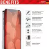 Displex Szkło hartowane (10H) dla Apple iPhone iPhone 13/13 Pro/14/16e/17e, Ekologiczna ramka montażowa, odporne na zarysowania
