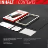 Displex Prywatność Szkło Ochronne (10H) dla Apple iPhone 13/13 Pro/14/16e/17e, Ekologiczna Ramka Montażowa, Filtr Prywatności