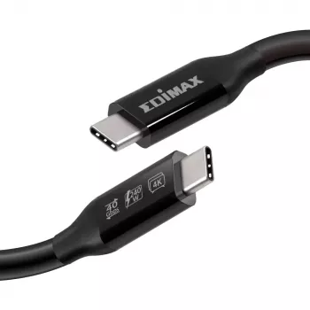 Kabel Edimax UC4 0,5 m 40 Gbit/s Czarny Wtyk męski do Wtyk męski