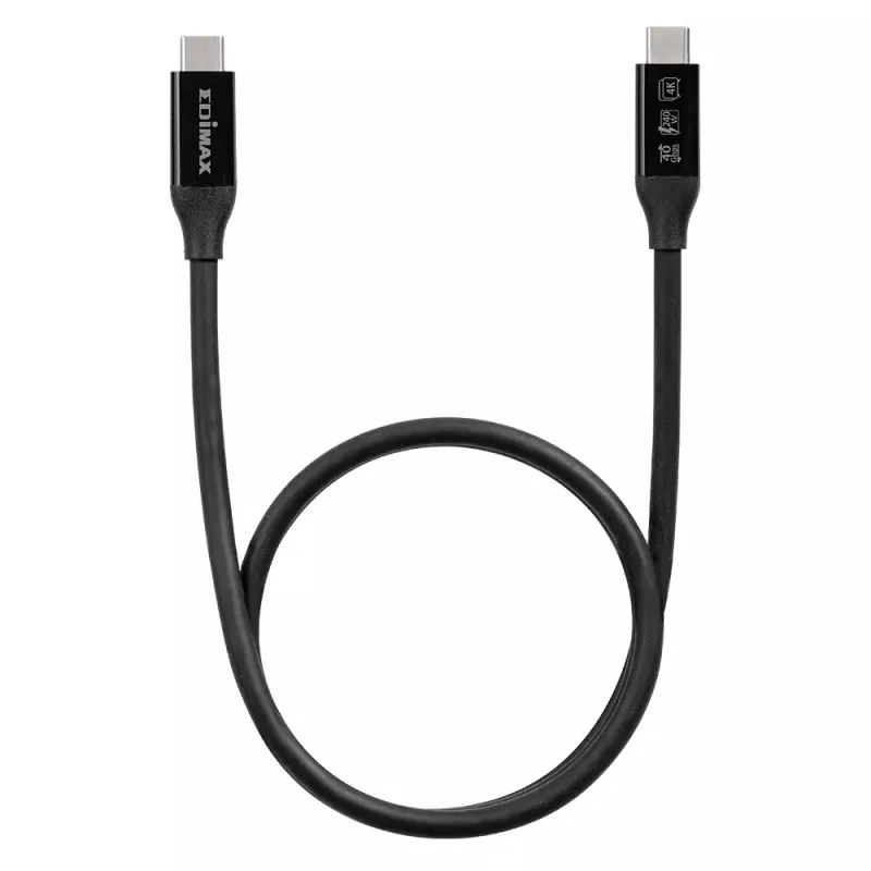 Kabel Edimax UC4 0,5 m 40 Gbit/s Czarny Wtyk męski do Wtyk męski