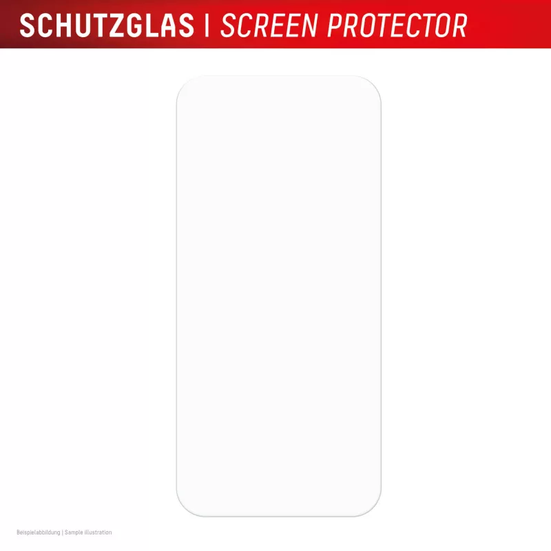 Displex Ochrona ekranu (10H) dla Apple iPhone 15/15 Pro/16, ramka montażowa Eco, odporny na zarysowania