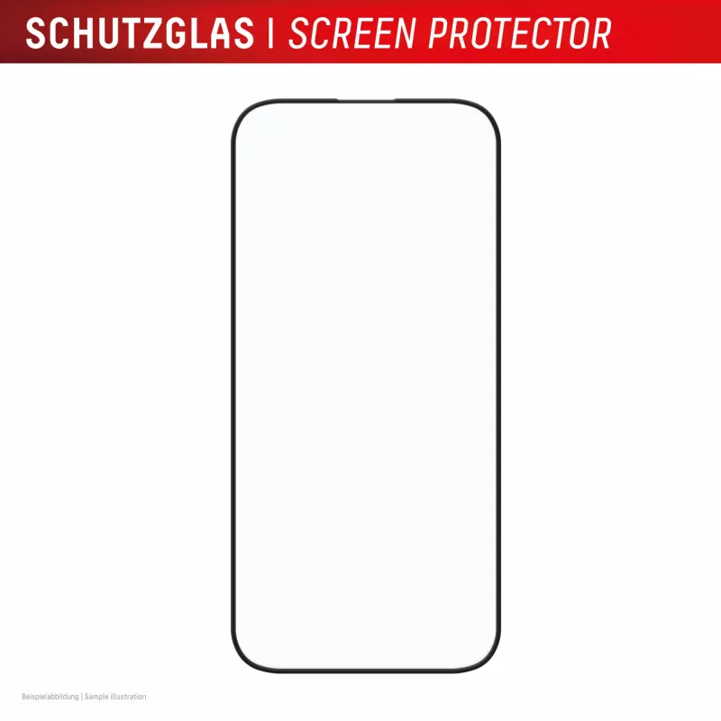 Displex Premium Ochrona ekranu (Full Cover, 10H) dla Apple iPhone 16, Eko ramka montażowa, Full Cover