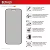 Displex Privacy Ochrona ekranu (10H) do Apple iPhone 16, Eco ramka montażowa, filtr prywatyzujący