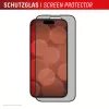 Szklana folia ochronna prywatyzująca Displex (10H) do Apple iPhone 16 Plus, Ekologiczna ramka montażowa, Filtr prywatyzujący