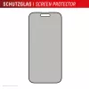 Szklana folia ochronna prywatyzująca Displex (10H) do Apple iPhone 16 Plus, Ekologiczna ramka montażowa, Filtr prywatyzujący