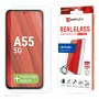 Displex Szkło ochronne + Etui do Samsung Galaxy A55 5G, Eko ramka montażowa, odporne na zarysowania