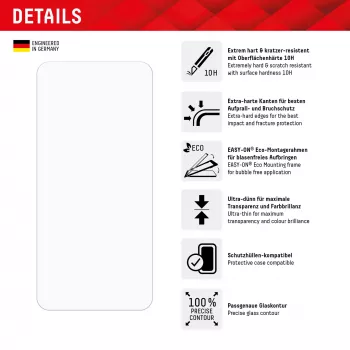Displex Szkło ochronne + Etui do Samsung Galaxy A55 5G, Eko ramka montażowa, odporne na zarysowania