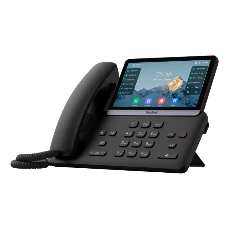 Telefon IP Yealink SIP-T77U 7-calowy ekran dotykowy, dźwięk HD, stacjonarny telefon SIP