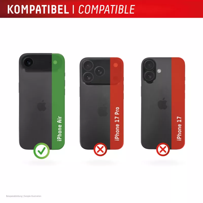 Displex Premium Camera Lens Glass, iPhone Air Glas, 10H, Single Rings, DLC, przezroczysty, Quick Mount