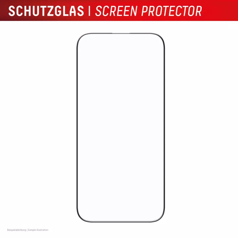 Displex Premium Ochrona ekranu (Full Cover, 10H) dla Apple iPhone Air, Ekologiczna ramka montażowa, Full Cover