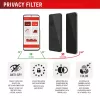 Displex Privacy Ochrona ekranu (10H) for Apple iPhone Air, Eco Mounting Frame, Privacy Filter