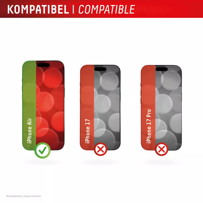 Displex Privacy Ochrona ekranu (10H) for Apple iPhone Air, Eco Mounting Frame, Privacy Filter