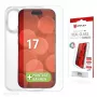 Displex Szkło Ochronne + Etui dla Apple iPhone 17, Eko Ramka Montażowa, odporne na zarysowania