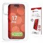 Displex Ochrona ekranu + etui do Apple iPhone 17 Pro, Eco Mounting Frame, odporna na zarysowania