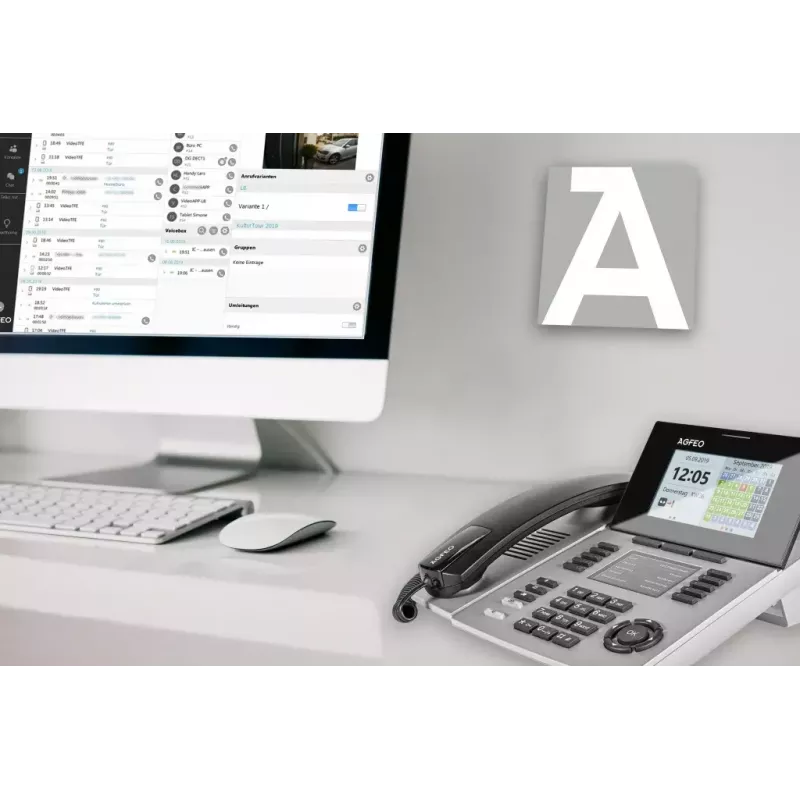 IP Phone AGFEO ST 56 srebrny LCD