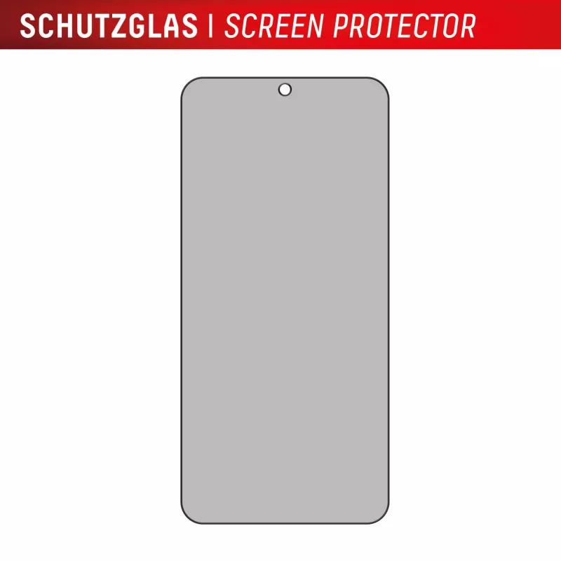 Displex Privacy Ochrona ekranu (10H) dla Samsung Galaxy S24/S25, ramka montażowa Eco, filtr prywatyzujący
