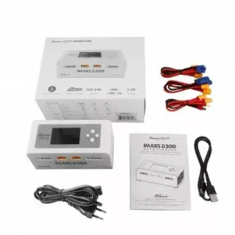 Ładowarka do akumulatorów Gens ace IMARS D300 300W/700W AC/DC Biała