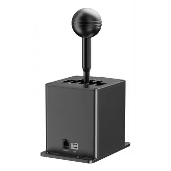 Zmieniacz biegów wyścigowy MOZA HGP Shifter — aluminium, czarny, 100×143×241 mm, USB-A do USB-B