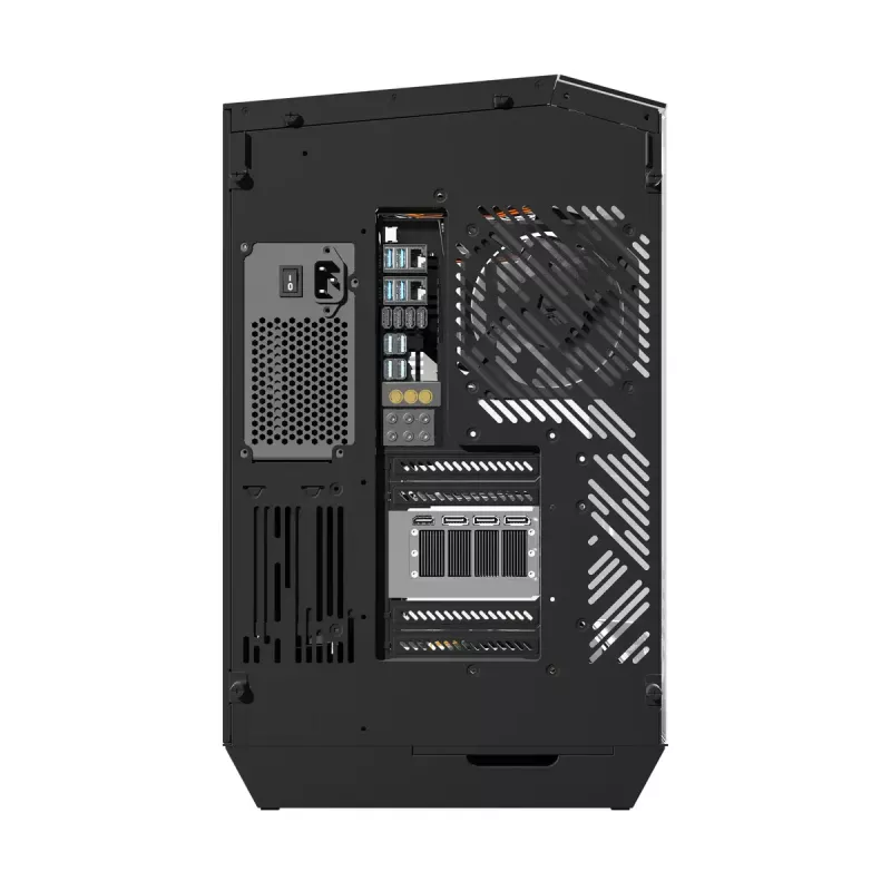 Obudowa PC Darkflash DY470 Full Tower — czarna, SPCC, obsługuje ITX/ATX, HDD 3,5 cala/2,5 cala, 1x tylny 120 mm, wentylatory boczne 120 mm