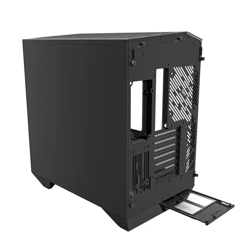 Obudowa PC Darkflash DY470 Full Tower — czarna, SPCC, obsługuje ITX/ATX, HDD 3,5 cala/2,5 cala, 1x tylny 120 mm, wentylatory boczne 120 mm
