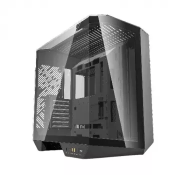 Obudowa PC Darkflash DY470 Full Tower — czarna, SPCC, obsługuje ITX/ATX, HDD 3,5 cala/2,5 cala, 1x tylny 120 mm, wentylatory boczne 120 mm