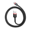 Baseus CAMKLF-B91 Nylon Durable Data & Charging kabel CQ3.0 2.4A USB do Micro USB 1m Czarno-czerwony