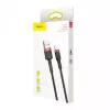 Kabel USB-A do Lightning Baseus CALKLF-C19 2 m — obudowa aluminiowa, 1,5 A, czarno-czerwony