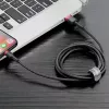 Kabel USB-A do Lightning Baseus CALKLF-C19 2 m — obudowa aluminiowa, 1,5 A, czarno-czerwony
