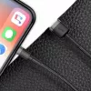 Kabel USB A do Lightning Baseus Cafule (CALKLF-CG1) — oplot nylonowy, QC3.0 1.5A, 2 m, Szary/Czarny