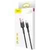 Kabel USB A do Lightning Baseus Cafule (CALKLF-CG1) — oplot nylonowy, QC3.0 1.5A, 2 m, Szary/Czarny
