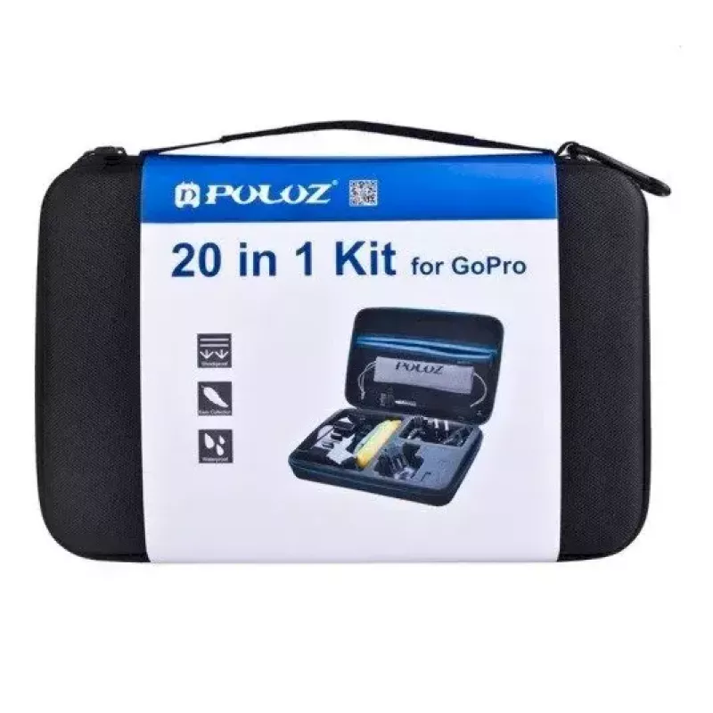 Zestaw akcesoriów Puluz PKT11 do kamer sportowych — 20 sztuk, kompatybilny z Osmo Action 5 Pro