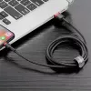 Kabel Lightning Baseus CALKLF-A19 0,5 m Czarny