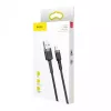 Baseus CALKLF-AG1 Nylonowy kabel do transmisji danych i ładowania USB-C QC3.0 2.4A do Lightning 0,5 m czarny, szary
