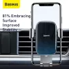 Uchwyt pasywny Baseus Glaze Gravity Telefon komórkowy Czarny