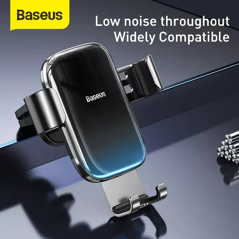 Uchwyt pasywny Baseus Glaze Gravity Telefon komórkowy Czarny